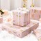 Birthday Cake Wrapping Paper Roll – 17” x 33 ft, Pink Pastel Cake & Candle Design with Gold Foil Shine for Birthdays, Weddings, Bridal Showers & Holidays (Pink Cake)